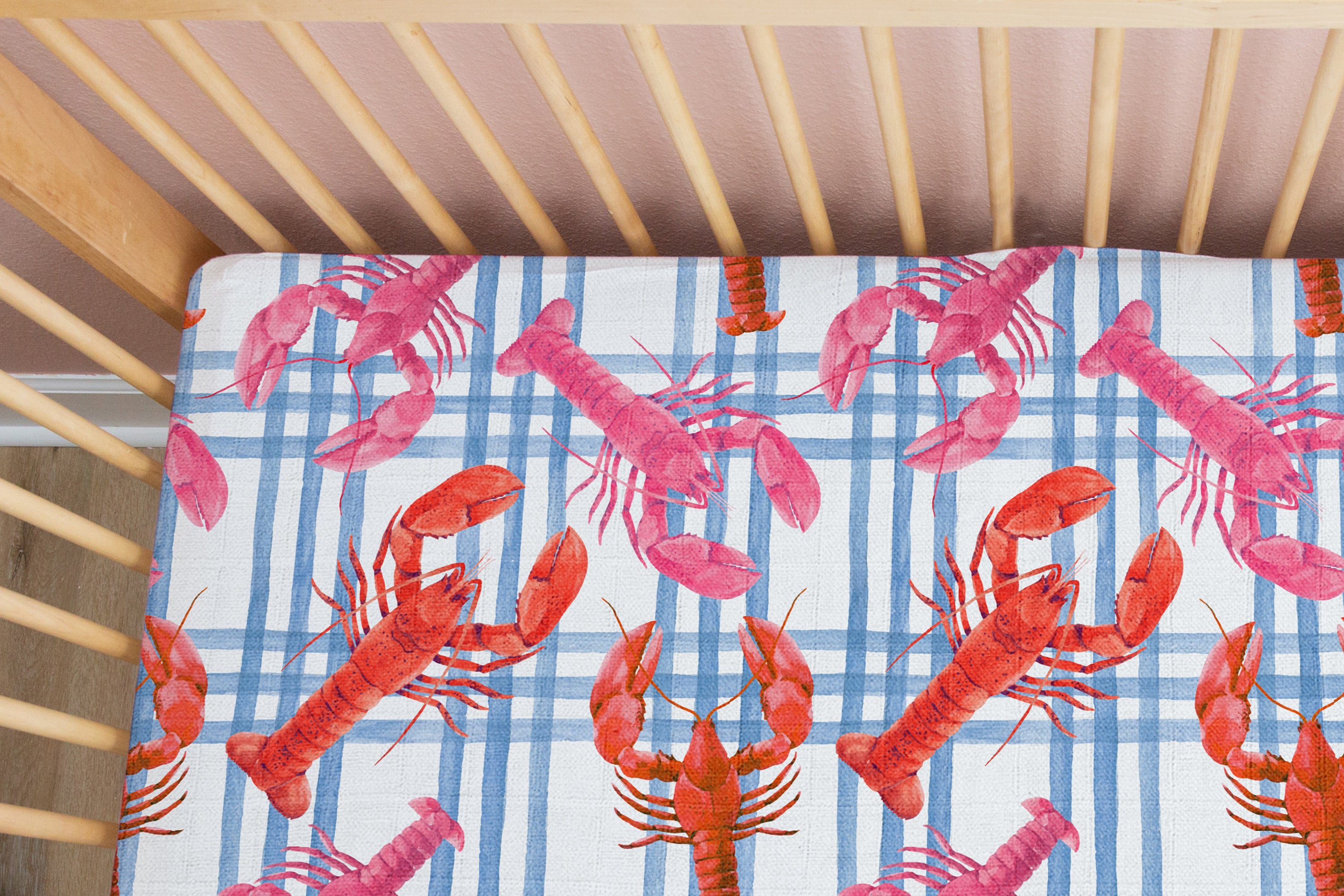 Lobstah Pound | 100% Organic Cotton Muslin Baby Bedding