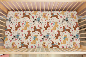 Puppy Party | 100% Organic Cotton Muslin Baby Bedding