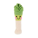 Load image into Gallery viewer, Organic Crocheted Veggie Rattle | Friendly Leek
